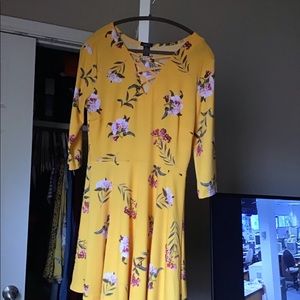 Yellow Floral Dress
